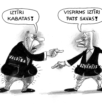 Zīmē Ēriks Ošs. Iztīri kabatas!