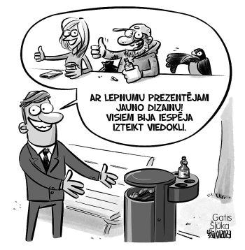 Zīmē Gatis Šļūka. Ar lepnumu prezentējam jauno dizainu!