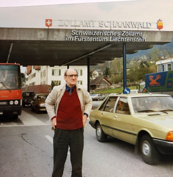 Režisors Pēteris Pētersons Šveicē 80. gadu beigās.