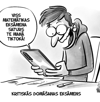 Zīmē Gatis Šļūka. Kritiskās domāšanas eksāmens.