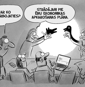 Zīmē Gatis Šļūka. Strādājam pie ēnu ekonomikas apkarošanas plāna!