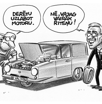 Zīmē Gatis Šļūka. Vajag vairāk riteņu!