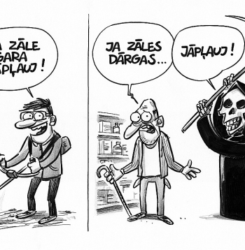 Zīmē Gatis Šļūka. Ja zāles dārgas, tad jāpļauj!