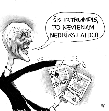 Zīmē Ēriks Ošs: Premjera trumpis.