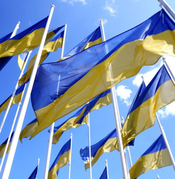 Ukrainas karogi.