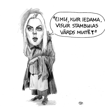Zīmē Ēriks Ošs. Visur Stambulas vārds mutē!