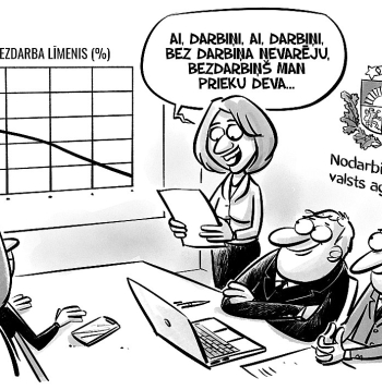 Zīmē Gatis Šļūka. Bezdarbiņš prieku deva!