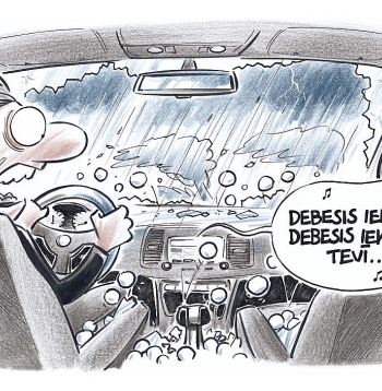 Zīmē Gatis Šļūka. Debesis iekrita...