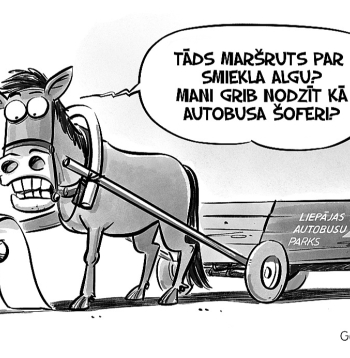 Zīmē Gatis Šļūka. Mani grib nodzīt kā autobusa šoferi?