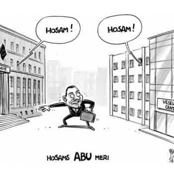 Zīmē Gatis Šļūka. Hosams ABU Meri