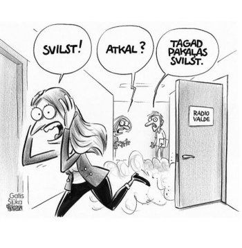 Zīmē Gatis Šļūka. Tagad pakaļas svilst!