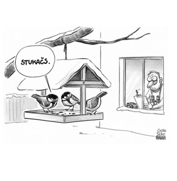 Zīmē Gatis Šļūka. Stukačs!