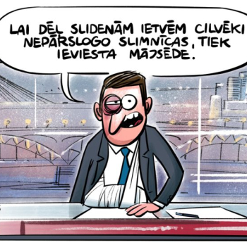 Zīmē Gatis Šļūka. Slidenās ietves.