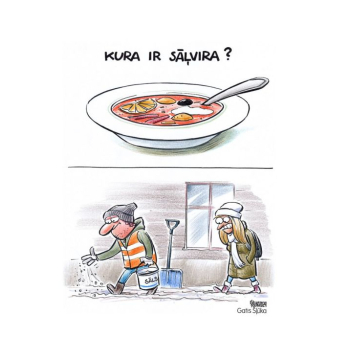 Zīmē Gatis Šļūka. Kura ir sāļvira?