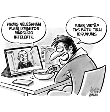 Zīmē Gatis Šļūka. KNAB vietā? Tas būtu tikai ieguvums!