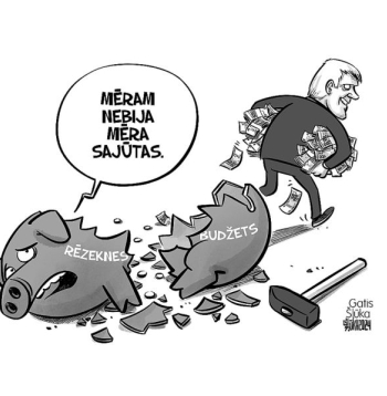 Zīmē Gatis Šļūka. Mēram nebija mēra sajūtas