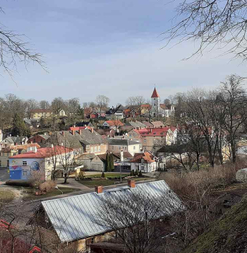 Skats uz Talsiem no Ķeizarkalna.
