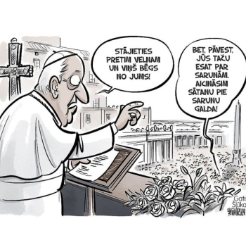 Zīmē Gatis Šļūka. Aicināsim sātanu pie sarunu galda!