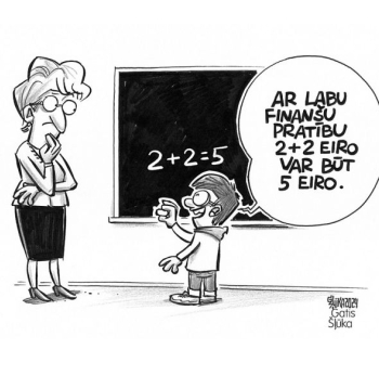 Zīmē Gatis Šļūka. Galvenais: laba finanšu pratība!