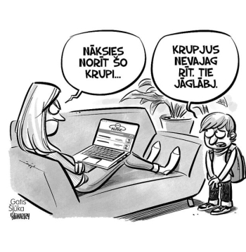 Zīmē Gatis Šļūka. Krupji ir jāglābj!