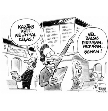 Zīmē Gatis Šļūka. Politiskais tirgus