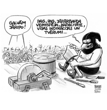 Zīmē Gatis Šļūka. Galvām jāripo!