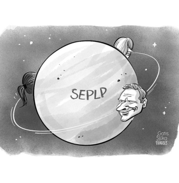 Zīmē Gatis Šļūka. Pastāvīgais SEPLP pavadonis