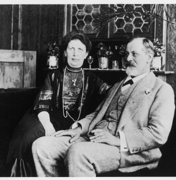 Zigmunds Freids ar sievu Martu viņu sudrabkāzu dienā, 1911. gada 14. septembrī.