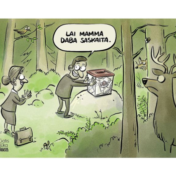 Zīmē Gatis Šļūka. Lai mamma daba saskaita!