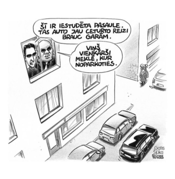 Zīmē Gatis Šļūka. Kur likt auto?
