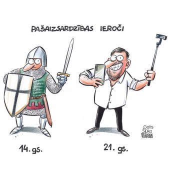 Zīmē Gatis Šļūka. Pašaizsardzības ieroči