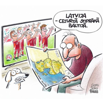 Zīmē Gatis Šļūka. Latvija — ceturtā stiprākā Baltijā 