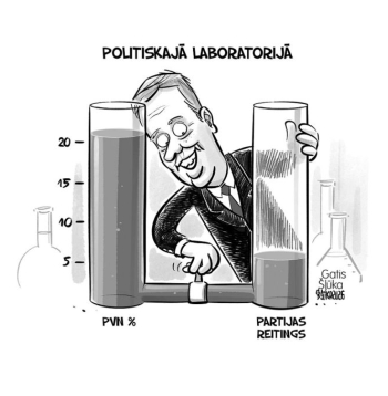Zīmē Gatis Šļūka. Politiskajā laboratorijā