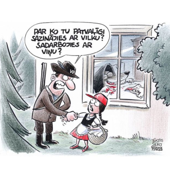 Zīmē Gatis Šļūka. Sadarbojies ar vilku?