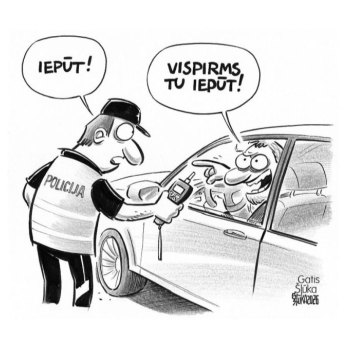 Zīmē Gatis Šļūka. Pats iepūt!