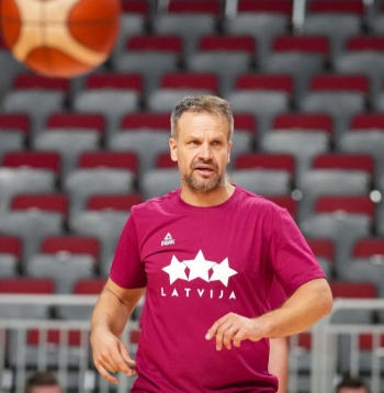 Latvijas basketbola izlases galvenais treneris Jānis Gailītis.