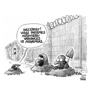 Zīmē Gatis Šļūka. Pazemes inženieru vakances ir aizņemtas!