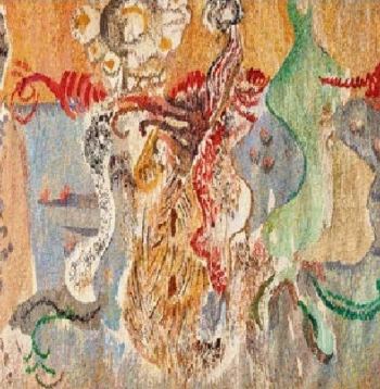 Iveta Vecenāne, “Marka Rotko motīvs I”, 2024, pēc Marka Rotko, “Bez nosaukuma”, 1944. Iveta Vecenāne, “Marka Rotko motīvs I”, 2024, pēc Marka Rotko, “Bez nosaukuma”, 1944.