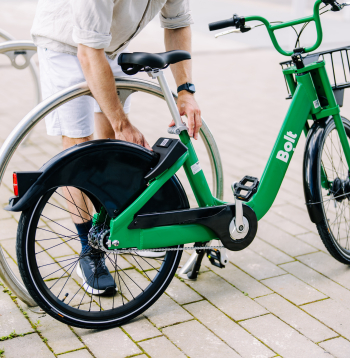 Bolt mehāniskais velosipēds.