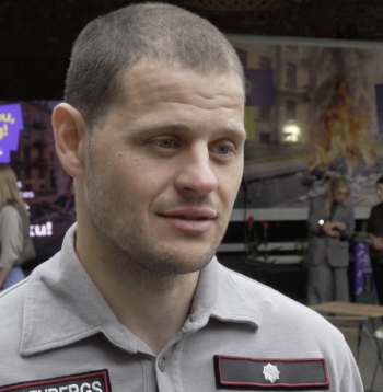 Krišjānis Mincenbergs, Valsts ugunsdzēsības un glābšanas dienesta Operatīvās vadības pārvaldes vecākais inspektors.