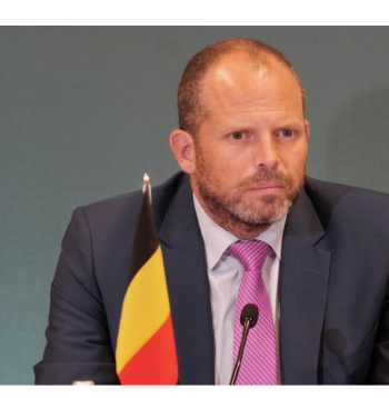 Beļģijas aizsardzības ministrs Teo Frankens. 