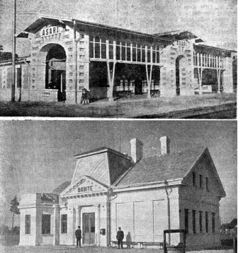 Asaru un Babītes stacijas 1926. gadā.
