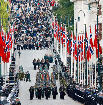 Atvadu ceremonija no Norvēģijas karaļa Haralda V. Atvadu ceremonija no Norvēģijas karaļa Haralda V.