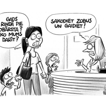 Zīmē Gatis Šļūka. Sakodiet zobus un gaidiet!