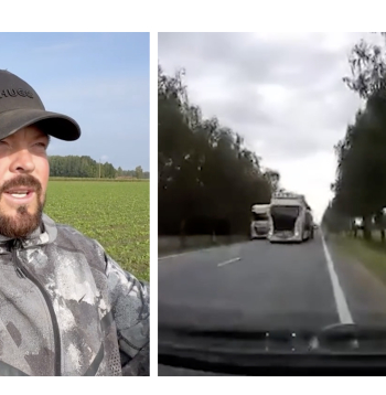 Pieredzējis smagās automašīnas vadītājs Jānis komentē situāciju. Pieredzējis smagās automašīnas vadītājs Jānis komentē situāciju.