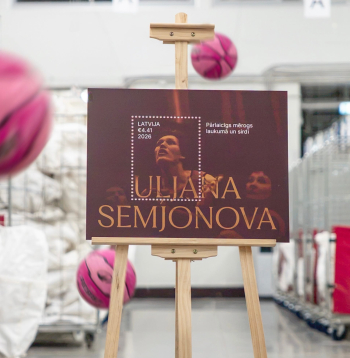 Uļjanai Semjonovai veltītā pastmarka.