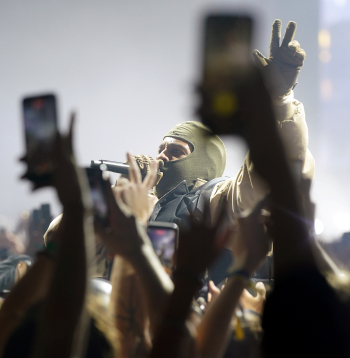 A$AP Rocky uzstājas Xiaomi Arēnā Rīgā.