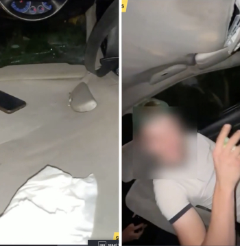 Interneta vidū nonācis video ar vairākiem jauniešiem, kuri veidoja reportāžu no avarējušas automašīnas. 
