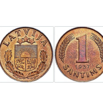 1937.–1939. gada parauga santīms.
