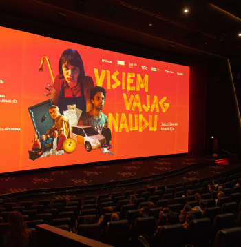 Filmas "Visiem vajag naudu" pirmizrāde kinoteātrī "Forum Cinemas" Rīgā.